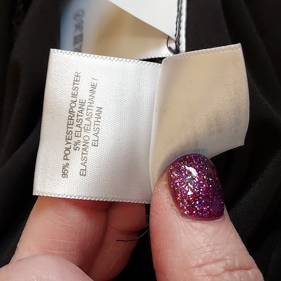 NWT Jones New York Dress Black and Pink Dress with Attached Coat - Picture 12 of 13